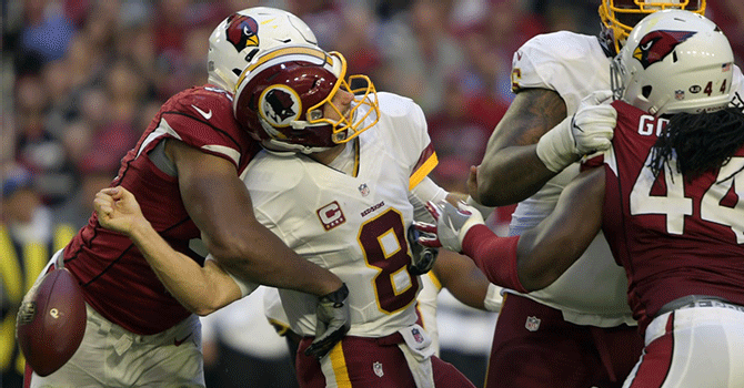 Palmer lanza para 300 yardas y Arizona vence a Redskins