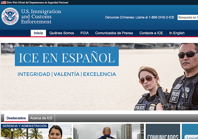 ICE ahora tiene sitio web y cuenta de Twitter en español