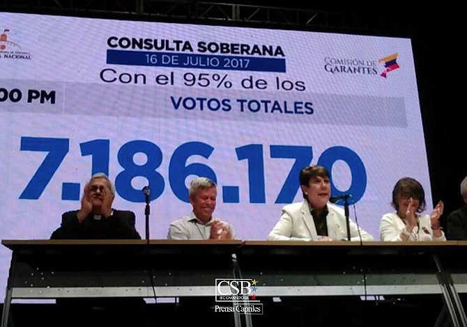 Venezuela: Maduro quedó "revocado" con resultado de plebiscito