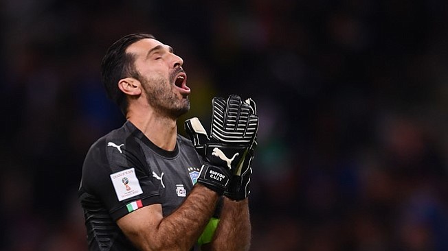 Italia empata 0-0 contra Suecia y no estará en Rusia 2018