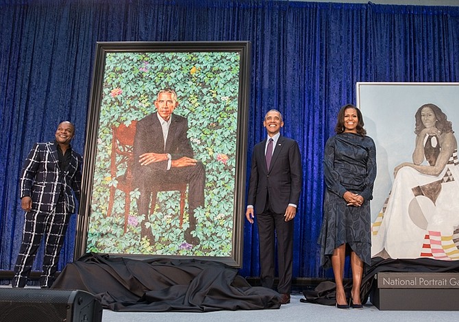 Los Obama en la Galería Nacional de Retratos