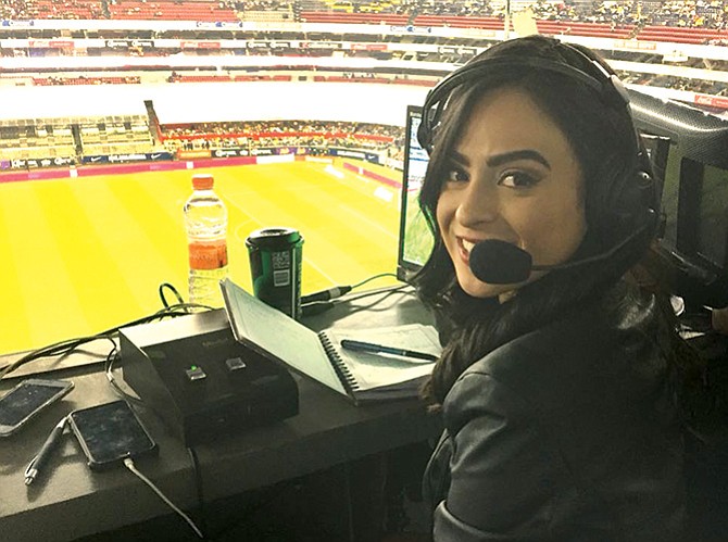 HIZO HISTORIA. El memorable momento protagonizado por Iris Cisneros sucedió durante el encuentro entre América y León, desde el estadio ‘Azteca’.