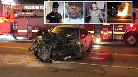 Tres dominicanos de Filadelfia mueren atrapados en auto en llamas