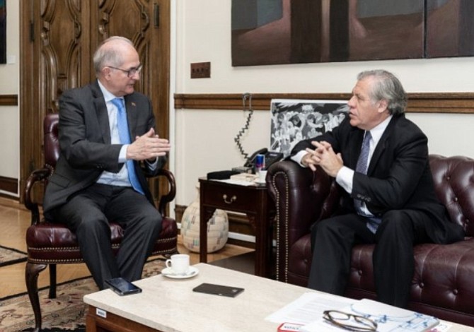 Almagro abordó con Ledezma la crisis venezolana y posibles soluciones