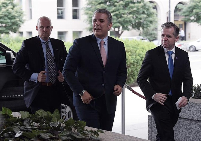 Cultivos ilícitos, JEP y Venezuela, temas de Duque en Washington