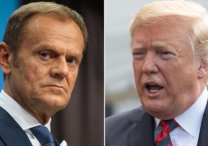 Trump responde a Tusk: "Tenemos muchos aliados"