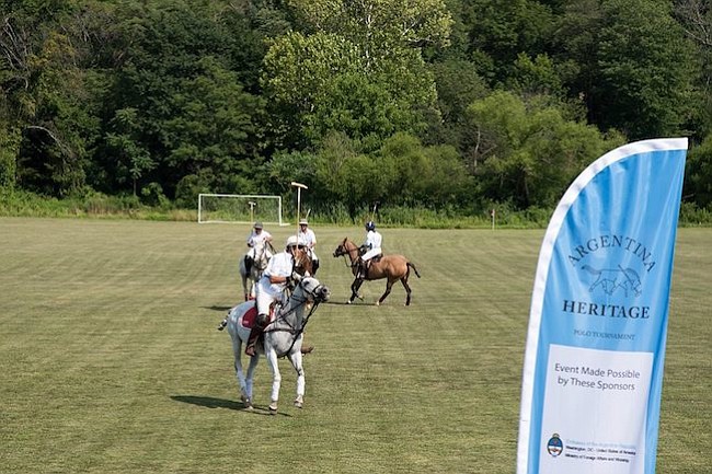 Summerhill. Los jugadores durante el torneo de polo, en beneficio del hospital infantil Garrahan, en Buenos Aires Argentina, en Muldoon Fields en Summerhill Polo, en Maryland.