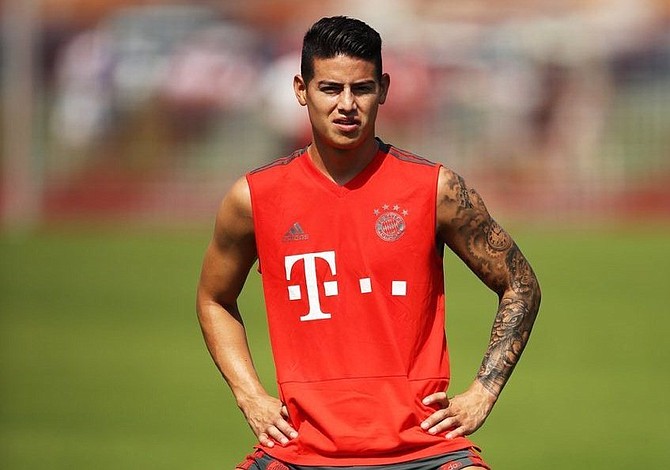 James volvió a jugar y a marcar en la mayor goleada de la historia del Bayern Múnich