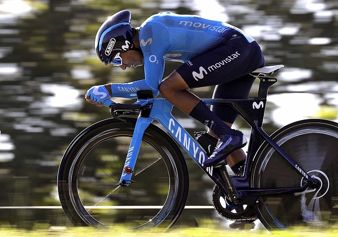 Nairo Quintana perdió más tiempo con el líder en la contrarreloj de la Vuelta a España