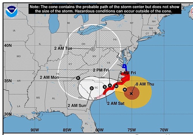 Comienzan las lluvias en la costa de Carolina del Norte: se aproxima Florence