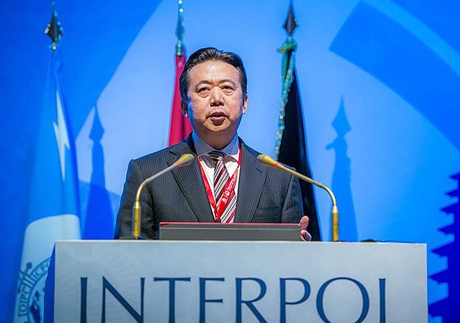 Renunció el presidente de la Interpol detenido en China
