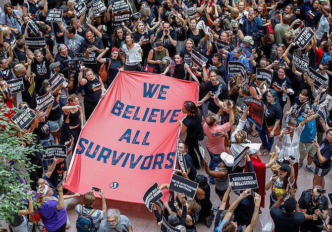 Protestas en el Senado ante la votación sobre Kavanaugh