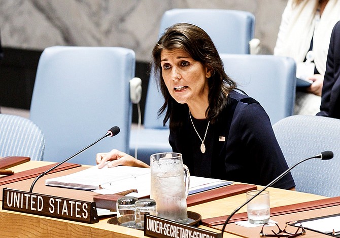 La embajadora Nikki Haley dejará su cargo a finales de año