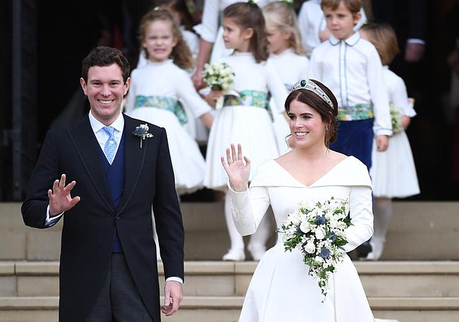 Princesa Eugenia y Jack Brooksbank se casaron en el castillo de Windsor