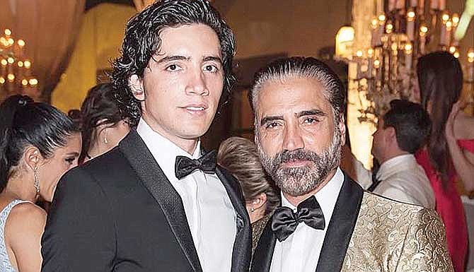 TALENTO. Alex Fernández y su padre, el famoso Alejandro.