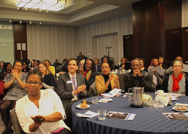 CELEBRACIÓN. Algunos de los asistentes al desayuno anual en memoria de Martin Luther King Jr. en el que UPO entregó las becas a 5 estudiantes de DC.