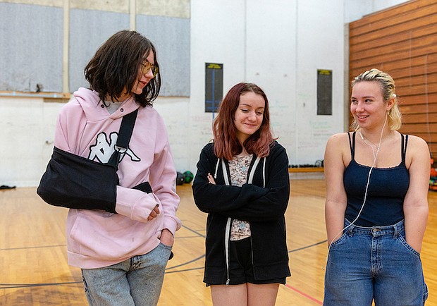 Estudiantes de Interagency at Queen Anne en Seattle durante una clase de educación física el 13 de diciembre de 2018.