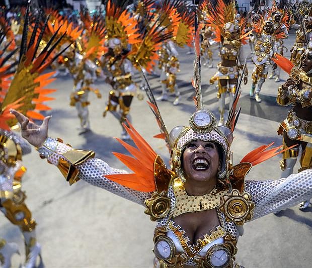 RÍO DE JANEIRO (BRASIL) - La celebración del carnaval, en el sambódromo de Marques de Sapucaí, en Río de Janeiro (Brasil).