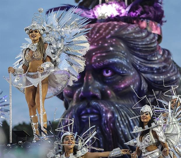 RÍO DE JANEIRO (BRASIL) - La celebración del carnaval, en el sambódromo de Marques de Sapucaí, en Río de Janeiro (Brasil).