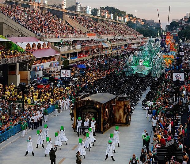 RÍO DE JANEIRO (BRASIL) - La celebración del carnaval, en el sambódromo de Marques de Sapucaí, en Río de Janeiro (Brasil).