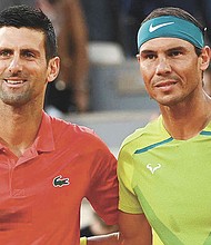 Novak Djokovic junto a Rafael Nadal.