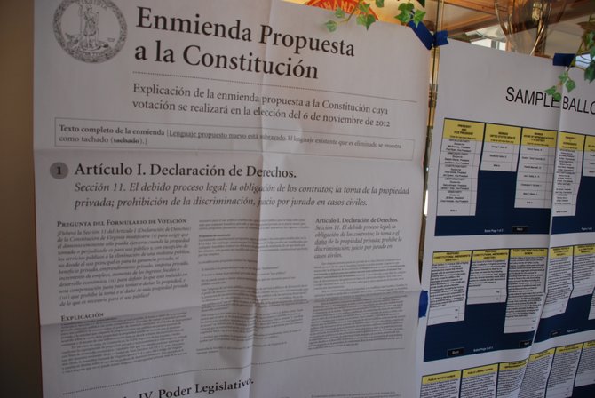En Virginia se votó por enmiendas a la Constitución.