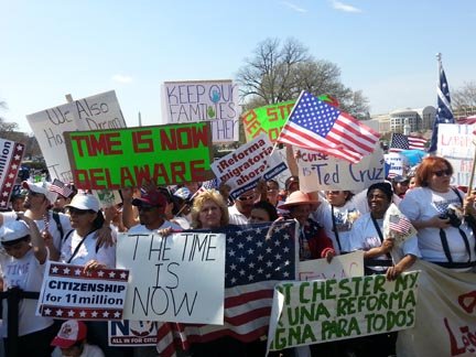 Miles se congregaron frente al Capitolio de Washington.