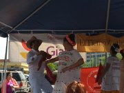 El grupo Los Quetzales Mexican Dance Ensemble en la fiesta del Cinco de Mayo de El Tiempo Latino, el sábado 4.