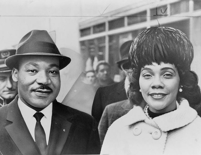 Martin Luther King Jr. y su esposa Coretta. Tuvieron cuatro hijos.