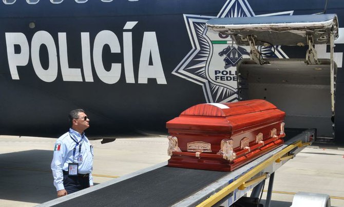 El Instituto Nacional de Migración de México se encargó del traslado de los fallecidos.