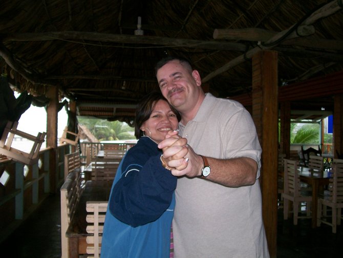 La pareja durante una visita de Gerard Sehrer, en 2011.