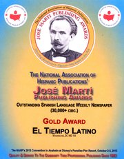 El Tiempo Latino premio José Martí de prensa hispana en EE.UU.