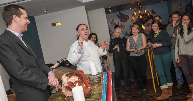 Chef José Andrés y David Andersen, gerente de Oyamel.