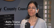 Aura Triana de Brookeville, Maryland y madre de una hija en las escuelas MCPS