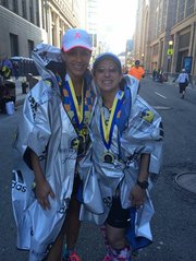 Yvonne Garcia logró llegar a la final de la Maratón de Boston el 21 de abril. Foto: Facebook.