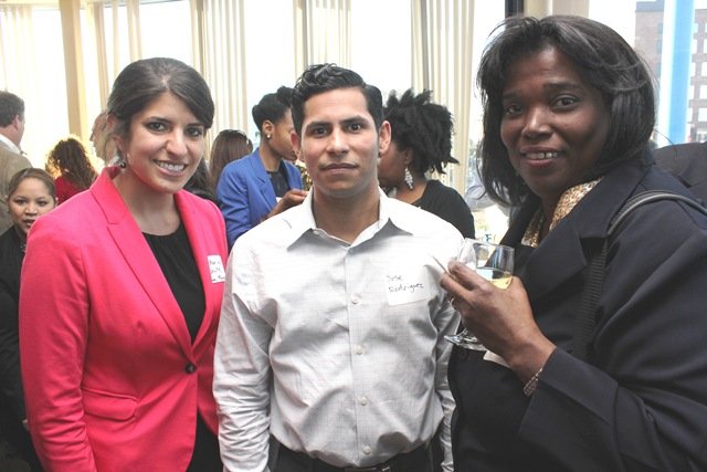 Katherine Schulte, Jose Rodríguez y Elaine Peart