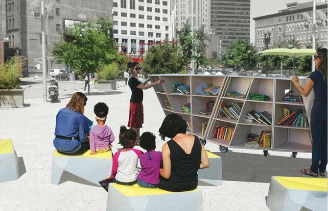 Portable Reading Room: Esta "sala de lectura" veraniega se extenderá a lo largo del Greenway.