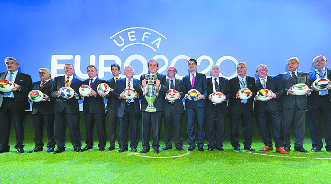 UEFA anunció sedes para Euro 2020