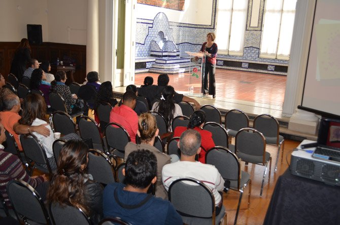 El 40 por ciento de los asistentes al evento "Amor, antídoto contra la violencia" fueron hombres.