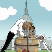 Obama y la inmigración según una caricatura de Gogue