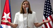 La directora general para Estados Unidos de la cancillería cubana, Josefina Vidal, habla durante una reunión con periodistas después de participar en conversaciones con representantes de Estados Unidos en La Habana el lunes 26 de enero de 2015