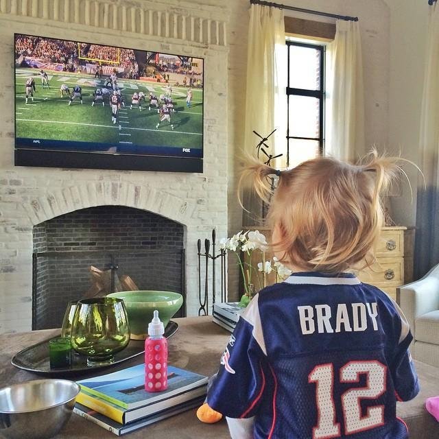 "Go daddy go!!! #gopats. Vai papai vai!"