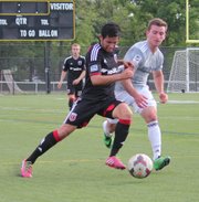 El hondureño-estadounidense Jorge Calix en un partido con la selección Sub-18 de la Academia del DC United.