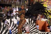 Lunes 16 de febrero de 2015, en el sambódromo de Río de Janeiro (Brasil), segundo día de los desfiles de las escuelas de samba. 