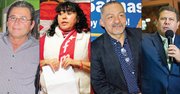 CANDIDATOS. (De izq. a der.) Saúl Lorenzo Rivas (ARENA), Edith Anabel Munguía (FMLN), Hugo Salinas (GANA) y Josué Alvarado (PDC).