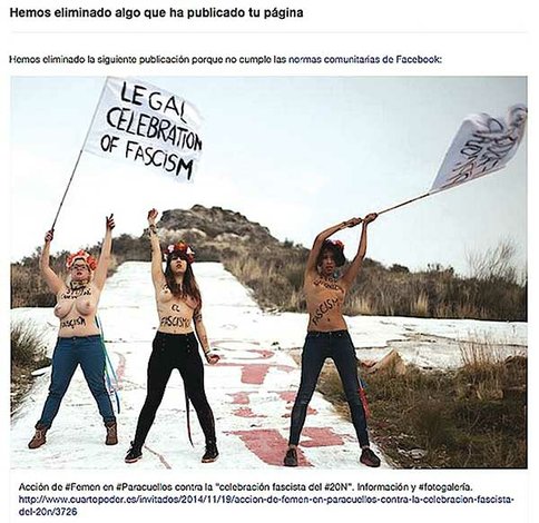 Facebook censura contenido