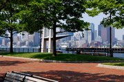 Vista desde el Piers Park, en East Boston.