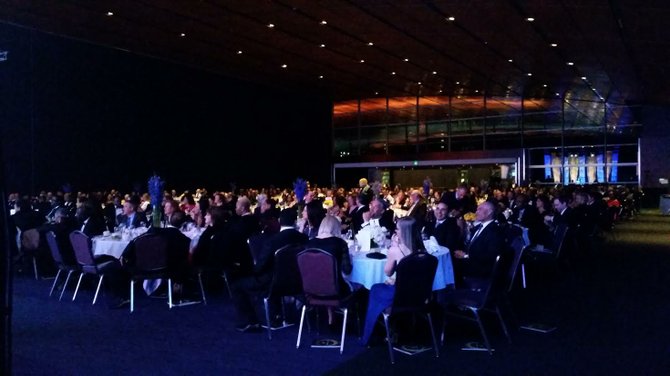 Más de quinientos empresarios y dueños de negocios se dieron cita en la gala de GNEMSDC