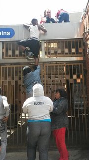 En Baltimore, Maryland, cerca de la North Avenue, punto fuerte de disturbios, el 28 de abril de 2015.