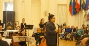 En celebración al Cinco de Mayo, el director de New Orchestra of Washington Alejandro Hernández Valdéz, explicando a los asistentes sobre la música mexicana, los compositores y arreglistas bajo el programa NOWfest: A Musical Celebration of Mexico, en la Organización de Estados Americanos, el sábado 2.